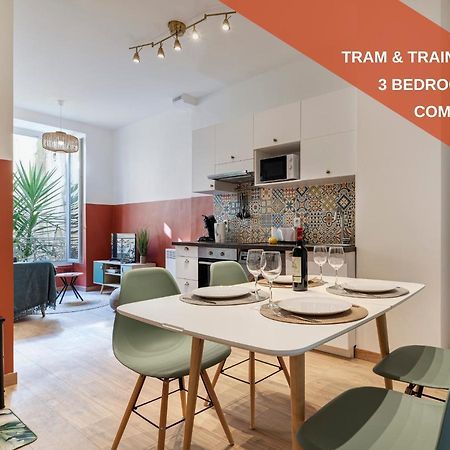 Cosy And Trendy 3 Bedrooms Train Tramway Nice Exteriér fotografie