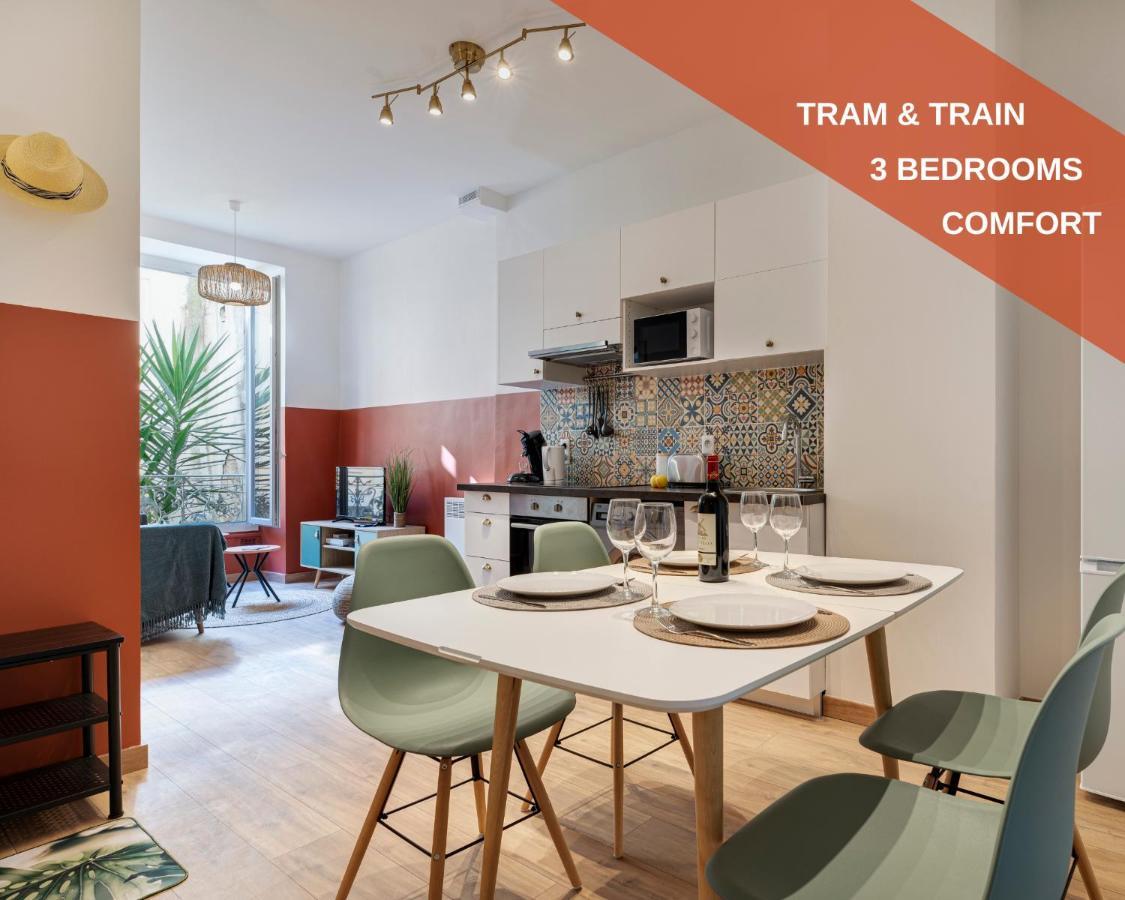 Cosy And Trendy 3 Bedrooms Train Tramway Nice Exteriér fotografie